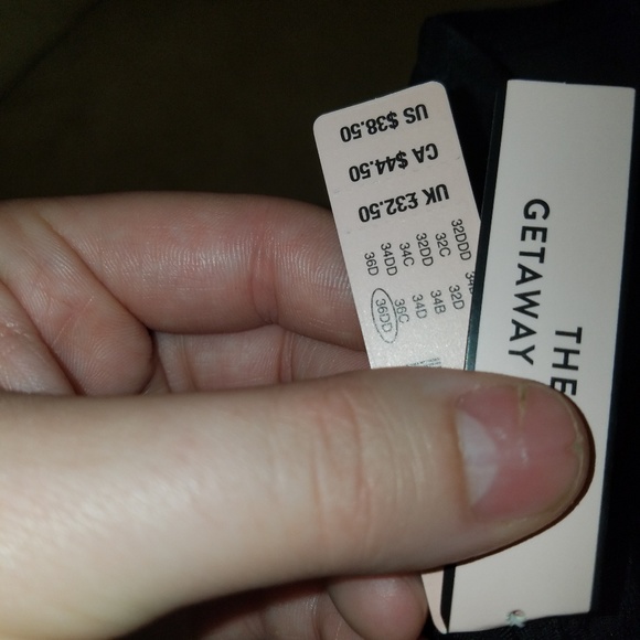 Black VS bikini 36DD medium bottoms - Picture 4 of 5